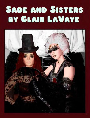 Book cover illustration for "Sade and Sisters" by Clair LaVaye.