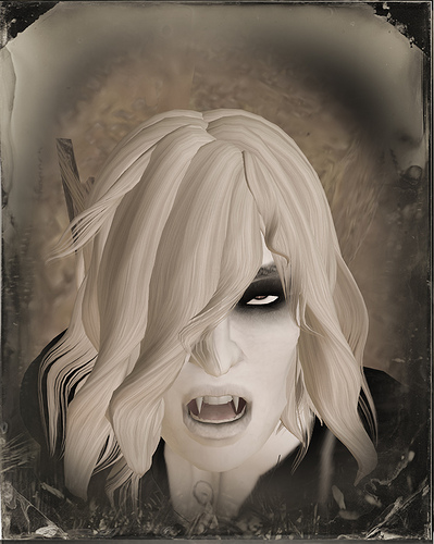 Tintype print of art: Zunker Debauch, by Clair LaVaye.